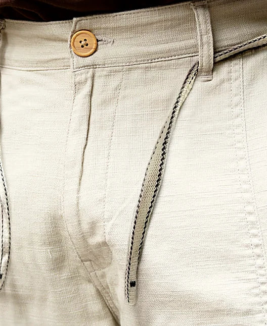 Pants in beige, relaxed fit