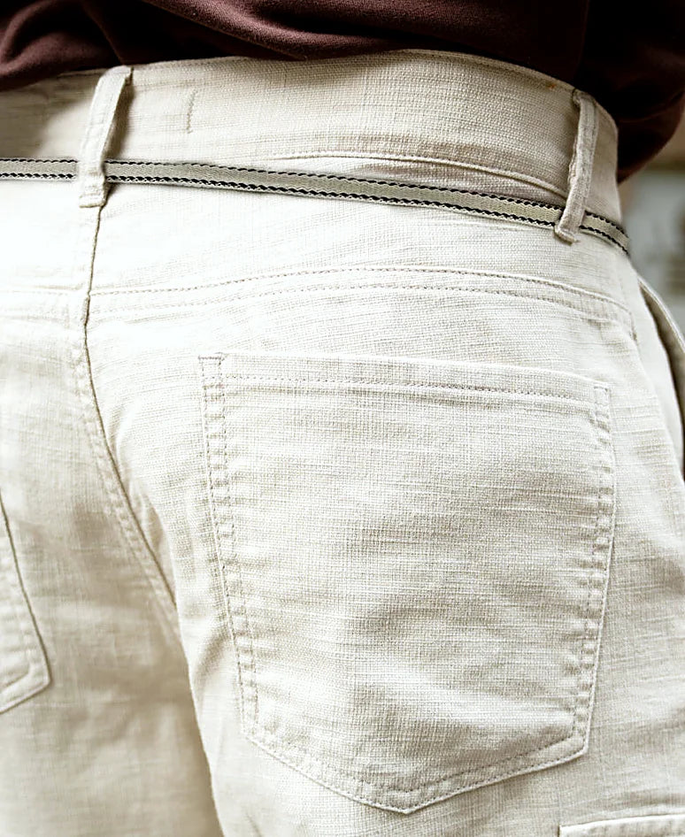 Relaxed pants for men in beige