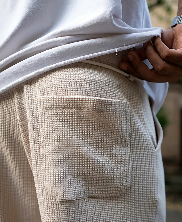 Light Beige Regular Fit Track Pant
