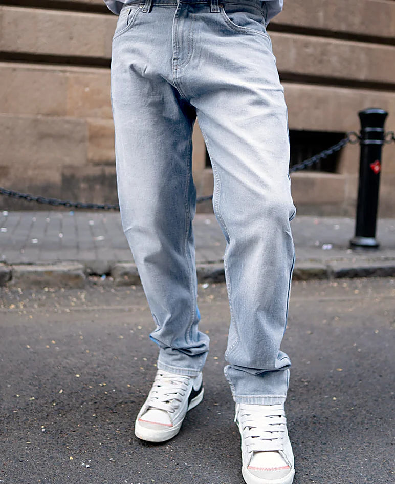 Blue regular jeans for men