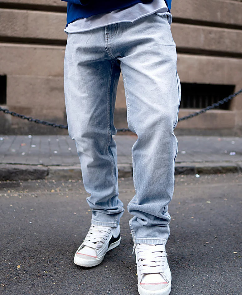 Regular jeans for men in blue