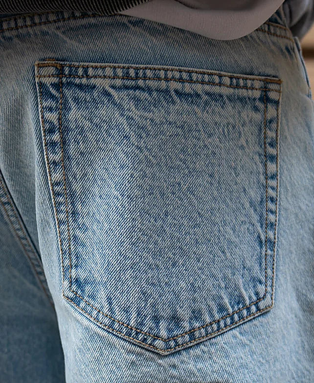 Light Blue Washed Baggy Jeans