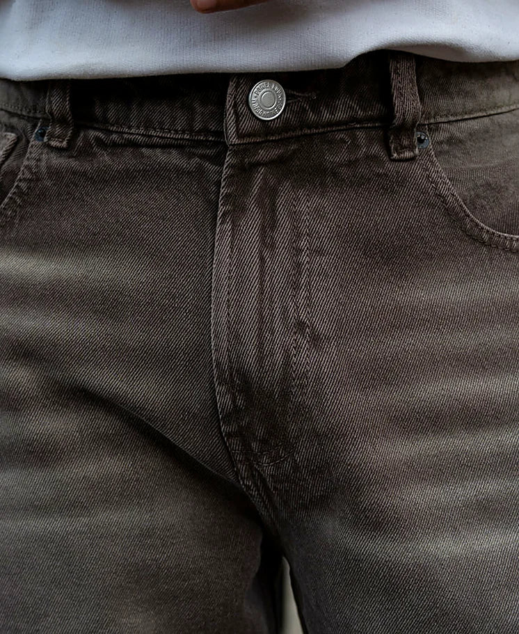 Jeans in brown, baggy fit