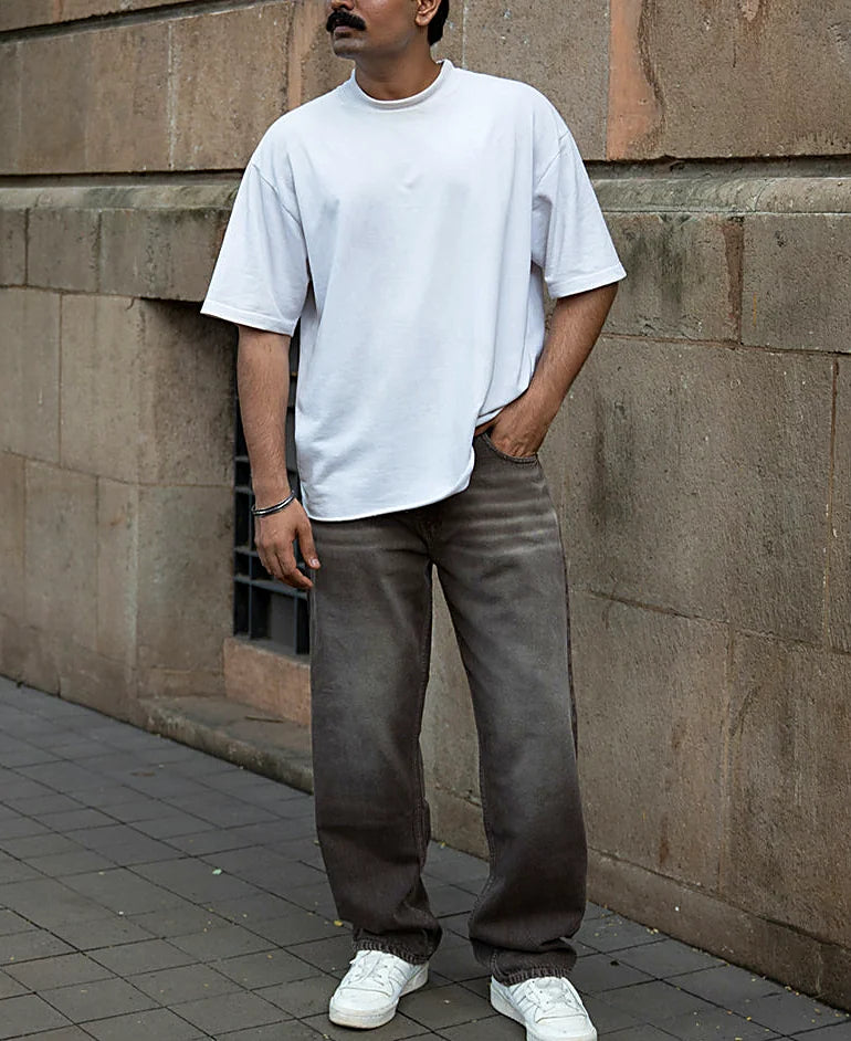 Light Brown Washed Jeans