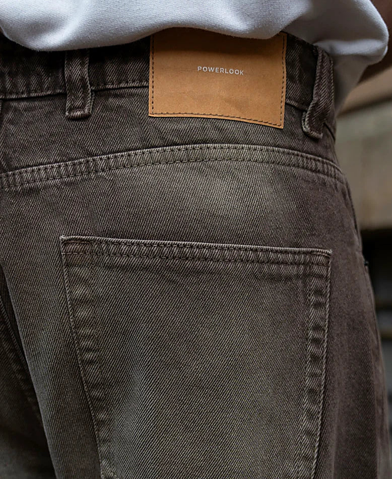 Light Brown Washed Jeans