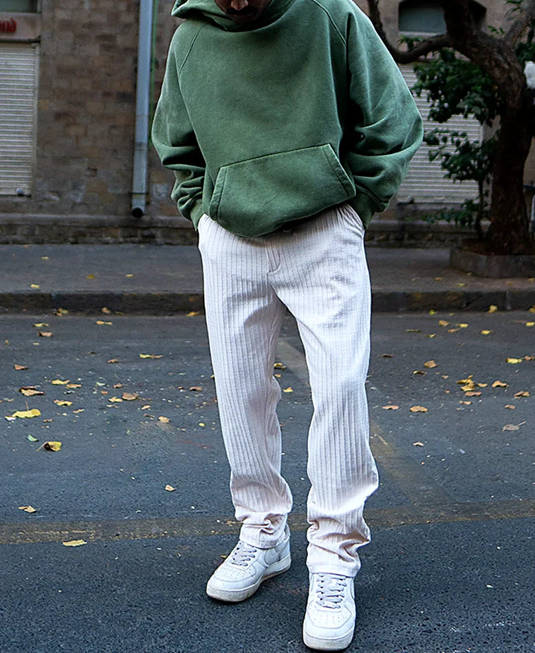 Light Fawn Crushed Regular Fit Track Pant