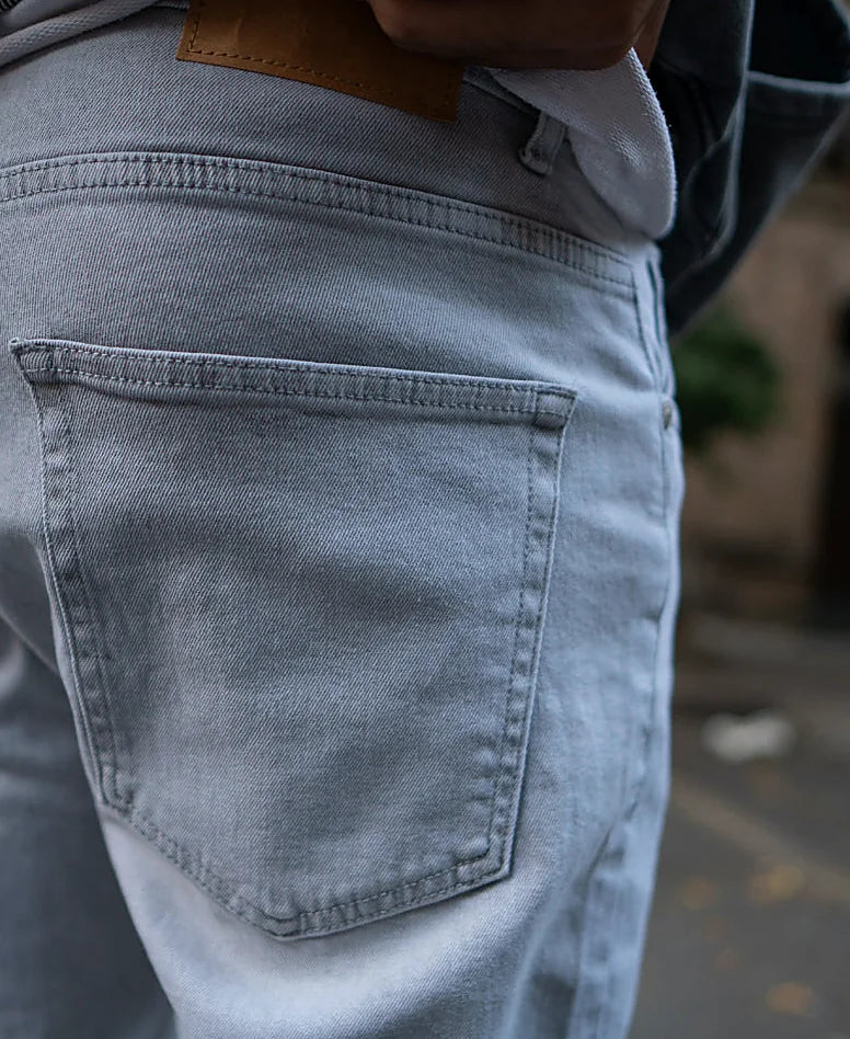 Regular jeans for men in grey