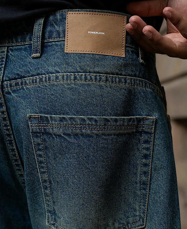 Mib Blue Barrel Fit Jeans