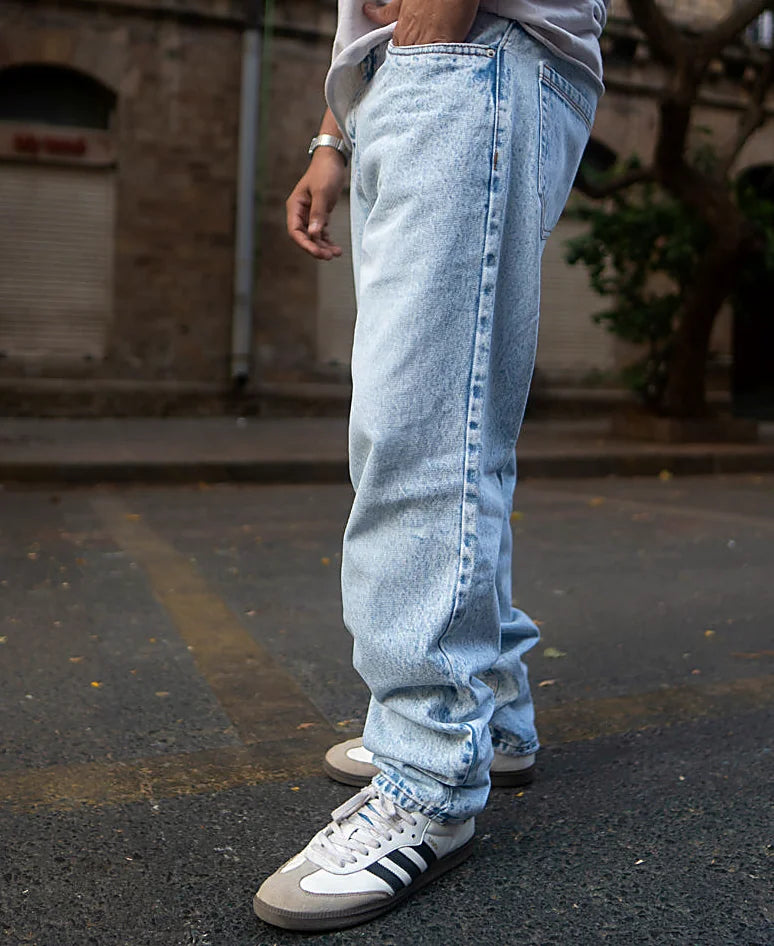 Baggy jeans for men in blue
