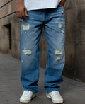 Baggy jeans for men in blue