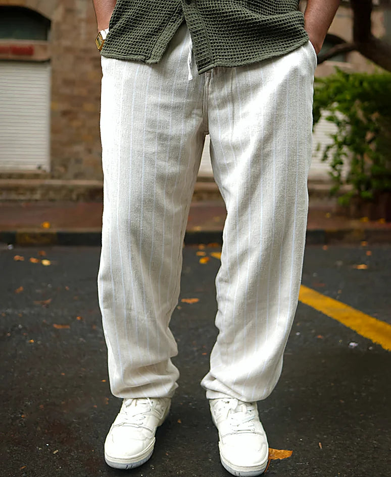 White baggy pants