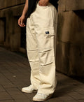 Baggy jeans for men in white