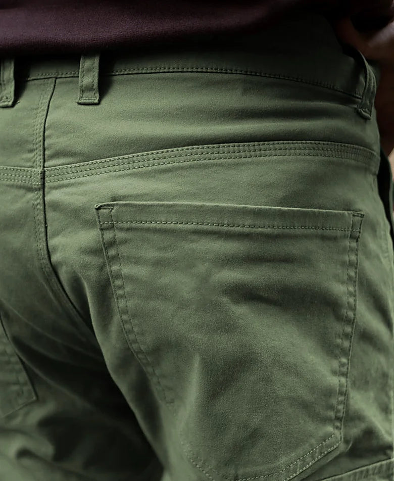 Olive Cotton Cargo Pant