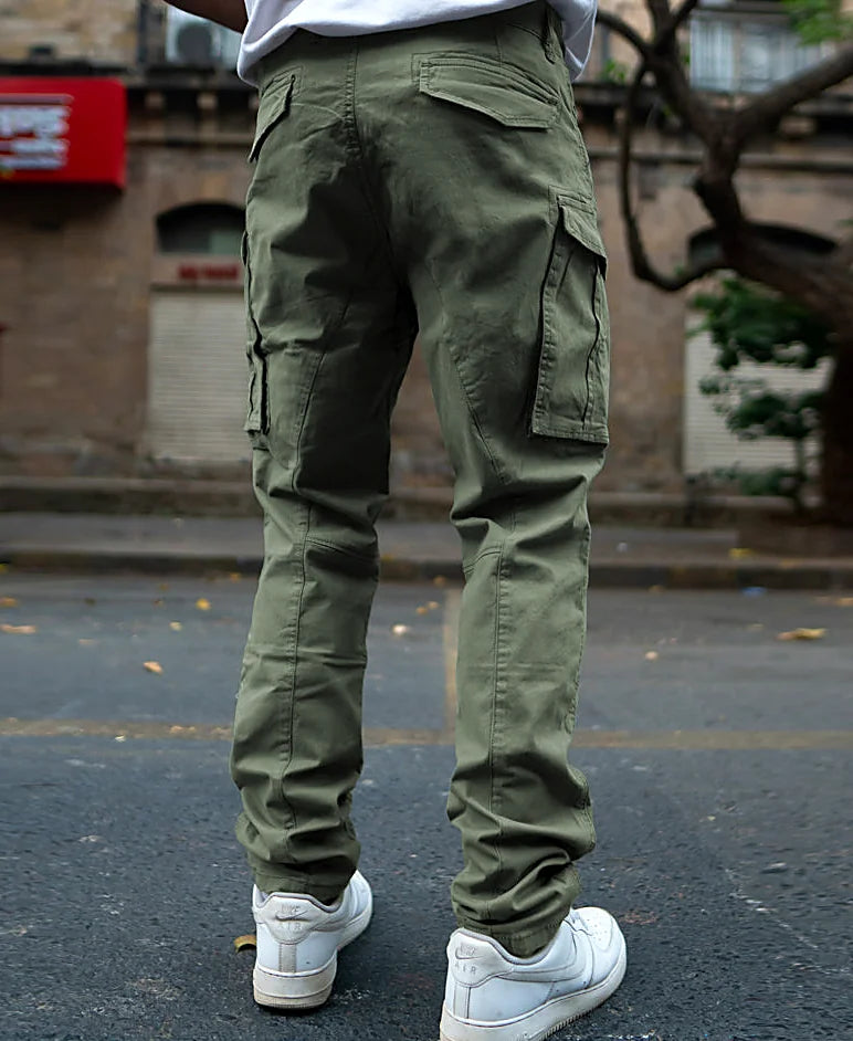 Olive Regular Fit Cargo Pant