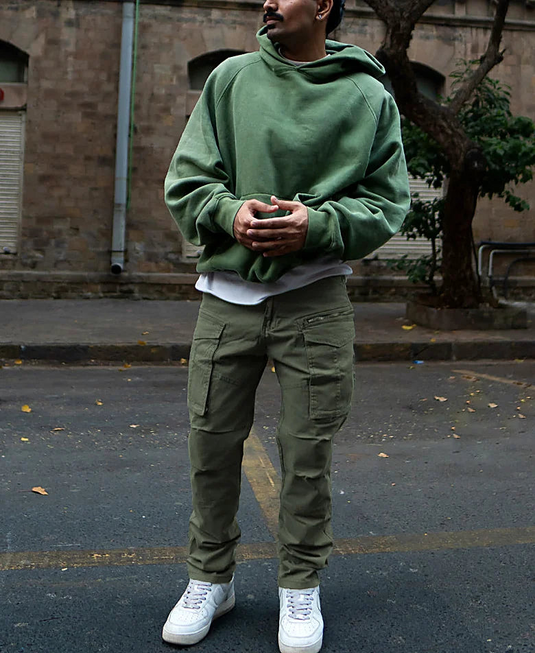 Olive Regular Fit Cargo Pant