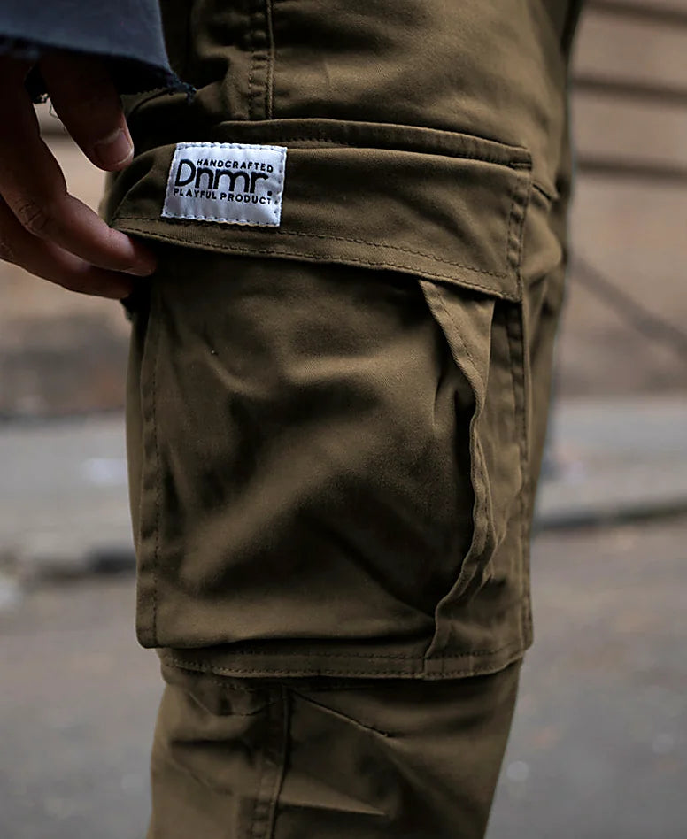 Olive Regular Fit Cotton Cargo Pant