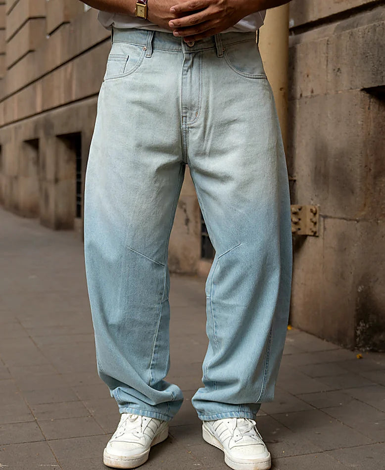 Barrel jeans for men in blue