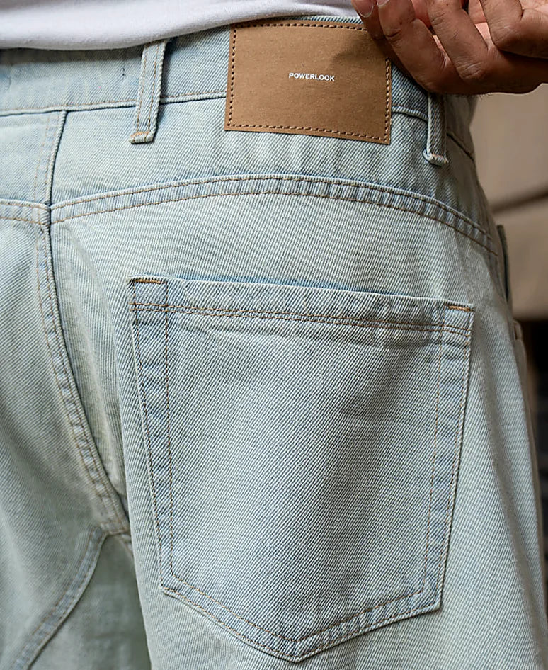 Ombre Blue Barrel Fit Jeans
