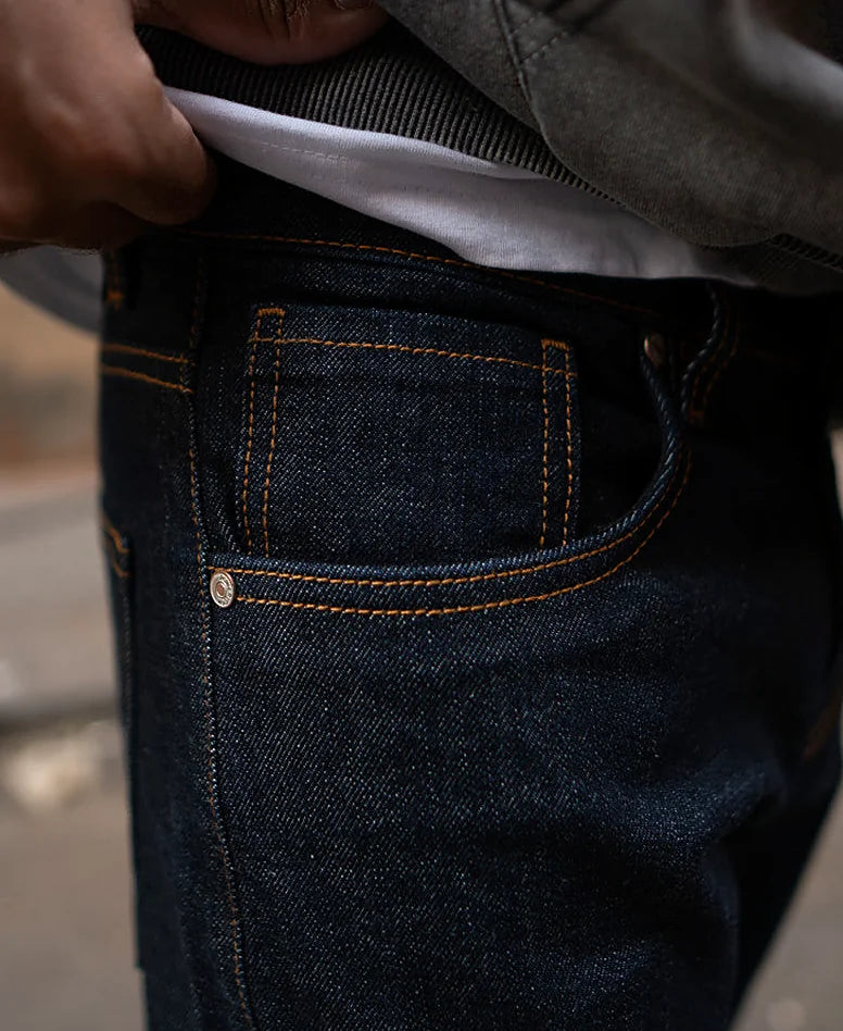 Raw Indigo Regular Fit Denim Jeans