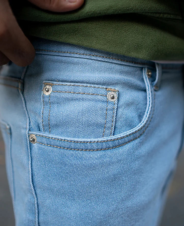 Blue regular jeans for men