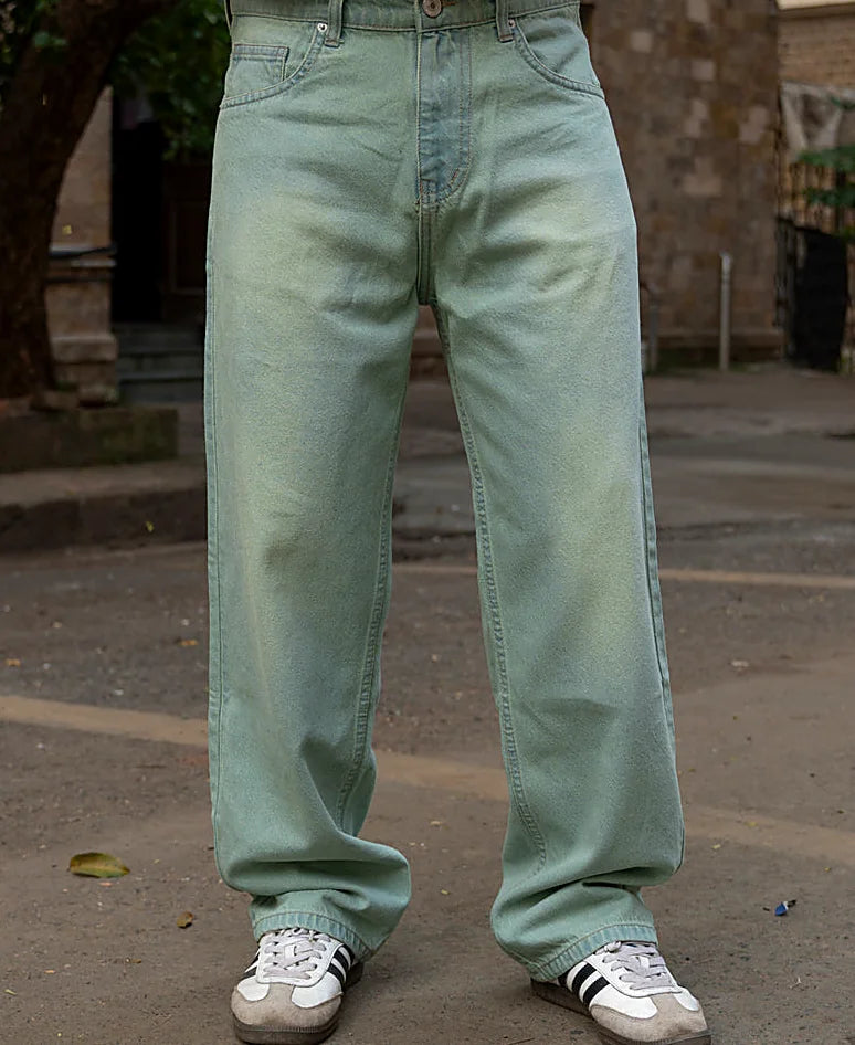 Jeans in blue, baggy fit