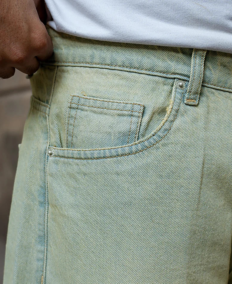 Barrel jeans for men in blue