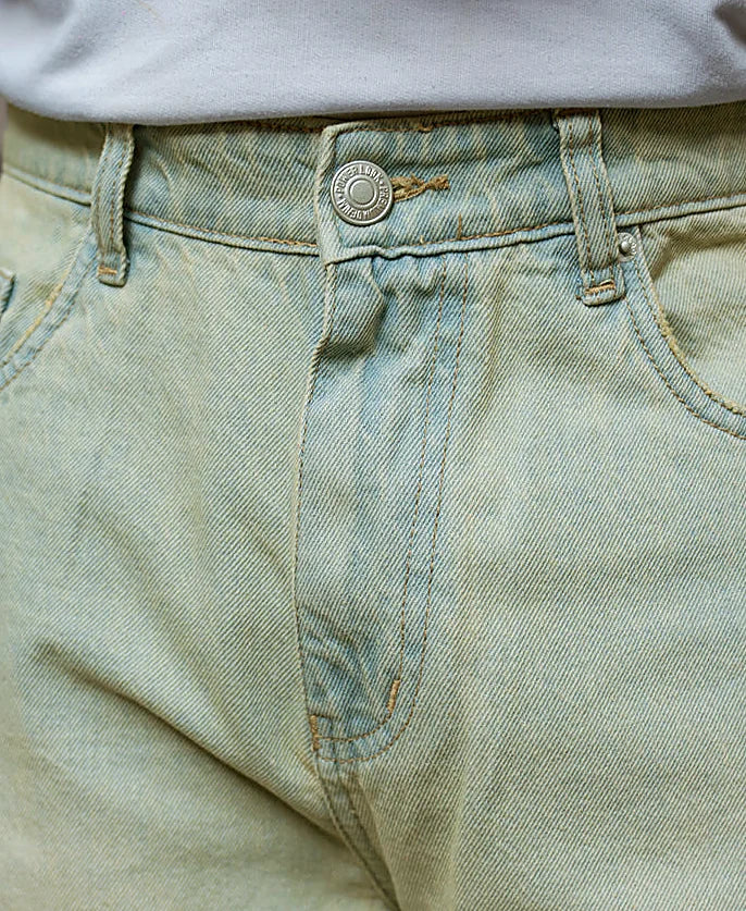 Tinted Blue Barrel Fit Jeans