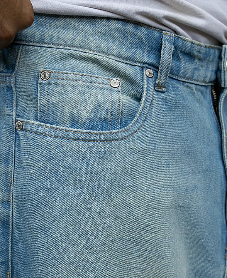 Tinted Blue Extra Baggy Jeans