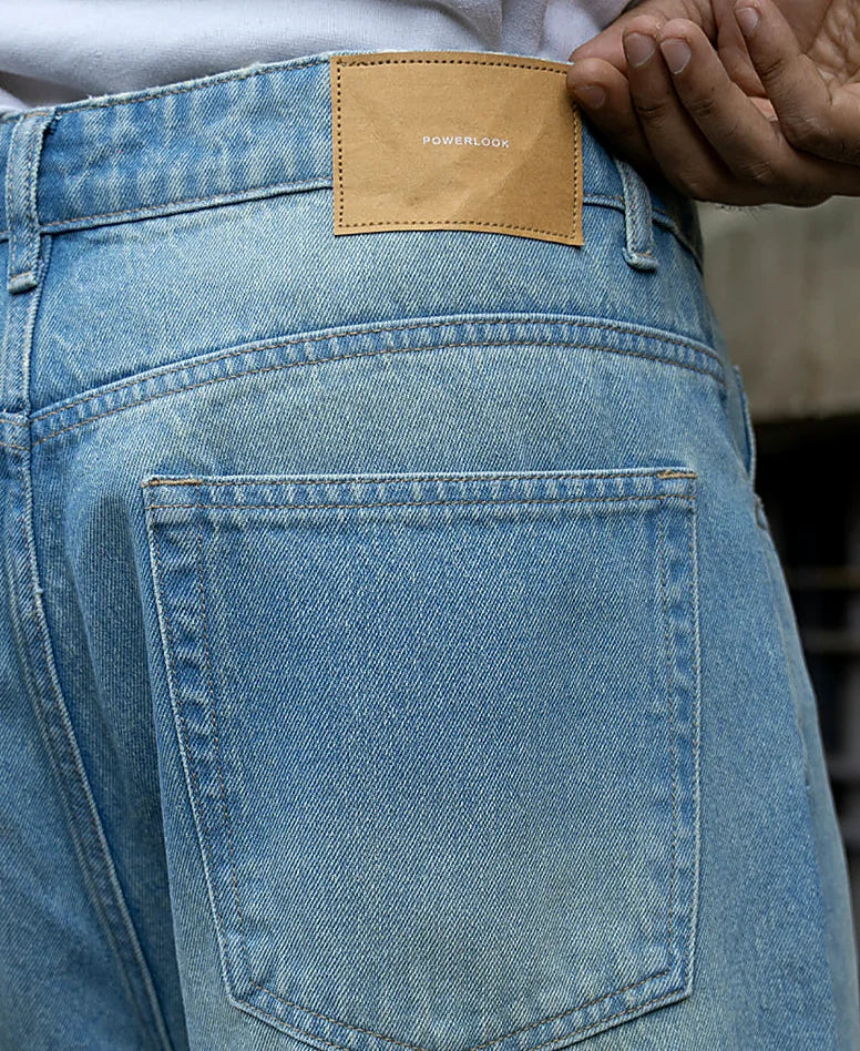 Tinted Blue Extra Baggy Jeans