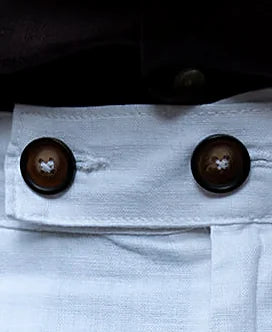 White pants with a regular leg